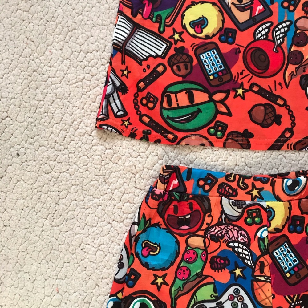Handmade Teenage Mutant Ninja Turtle Two Piece Set - Picture 3 of 7